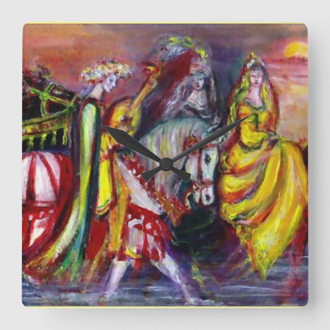 RELÓGIO QUADRADO RIDERS IN THE NIGHT (Frente)