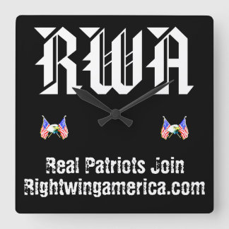 Relógio Quadrado Rightwingamerica.com