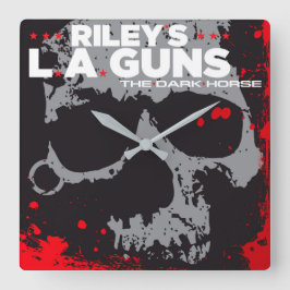 Relógio Quadrado Riley's L.A.GUNS Orange Vinyl Cobrir Art