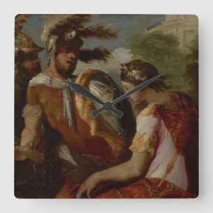 Relógio Quadrado Rinaldo and the Mirror-Shield, c.1650-55