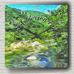 Relógio Quadrado Rio Vallarta Sul 0366<br><div class="desc">Pintura da coleção "Vallarta River South 0366" Personalize o relógio da parede para criar uma peça de declaração de decoração de parede funcional da família para corresponder perfeitamente à sua decoração domiciliar, ou dê-a como um presente personalizado. Personalize na página do produto ou clique no botão "Personalizar" para obter mais...</div>