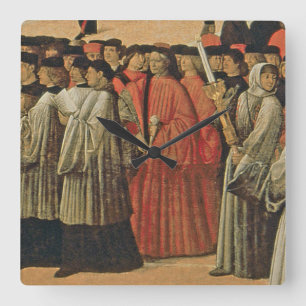 Relógio Quadrado Rocha vermelha, c.1895 (óleo em canvas) 2