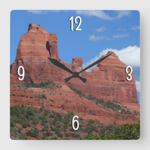 Relógio Quadrado Rochas da Águia I Sedona Arizona Fotografia de Via