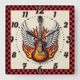 Relógio Quadrado Rockabilly