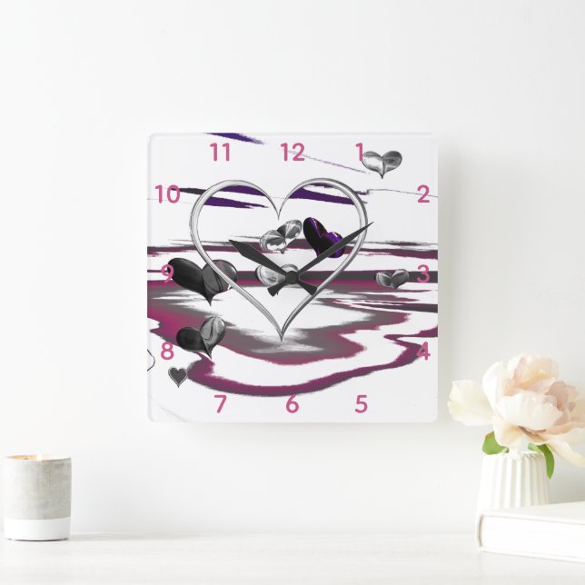 Relógio Quadrado Romance futurístico (Lar)