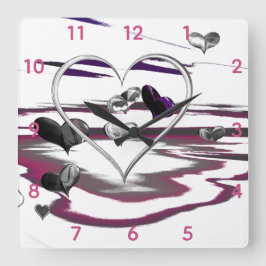 Relógio Quadrado Romance futurístico