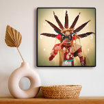Relógio Quadrado Rosto Engraçado Madeira Kachina Doll Aproveita Cad<br><div class="desc">Quem pode resistir a um rosto como este? Lembre-se de "aproveitar cada momento" enquanto você usa este caractere viscoso e colorido, relógio da parede da fotografia. Faz um presente de excelente para alguém especial! Você pode personalizar facilmente este relógio da parede da fotografia e eu também ofereço personalização em qualquer...</div>