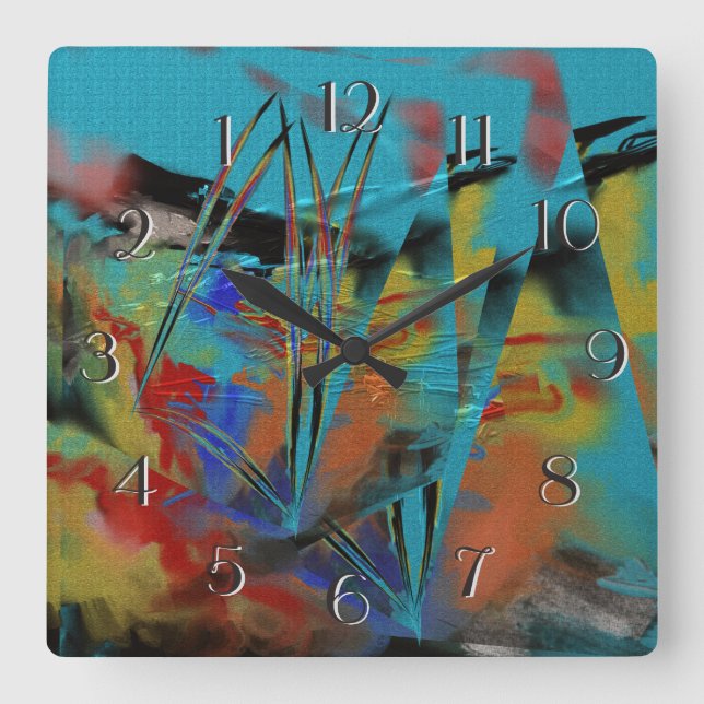 Relógio Quadrado Rough Sea Large Clock (Frente)