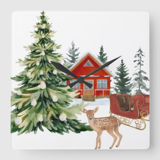 Relógio Quadrado Round Wall Clock (Frente)