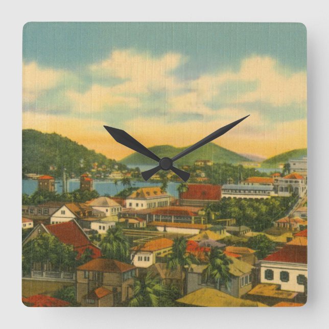 Relógio Quadrado Rua Thomas (Frente)