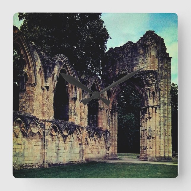 Relógio Quadrado Ruínas (Frente)