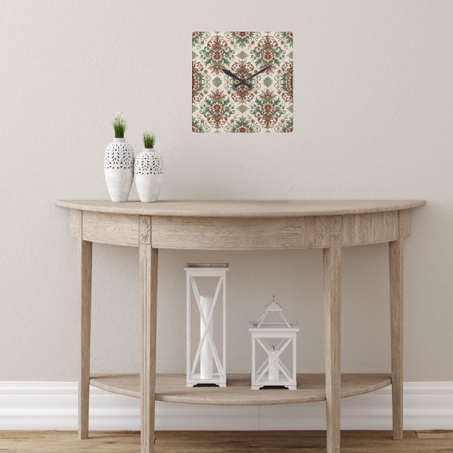 Relógio Quadrado Russo claro Tradicional (Criador carregado)