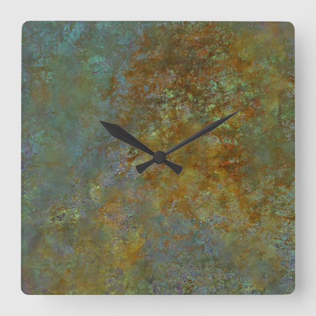 Relógio Quadrado Russo Industrial Inspirou Tendências Modernas da A (Frente)