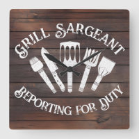 Rustic "Grill Sargeant" - Gift de CHURRASCO Engraç