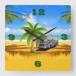 Relógio Quadrado RV Tic Toc Wall Clocks