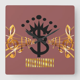 Relógio Quadrado S.B. Ent.   Square Wall Clock