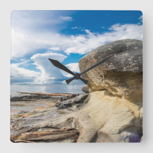 Relógio Quadrado Salish Sea Thunderhead Nanaimo BC