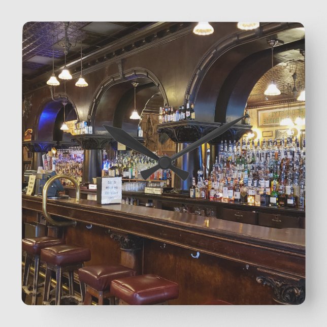 Relógio Quadrado Saloon no 10 em Deadwood, Dakota do Sul (Frente)