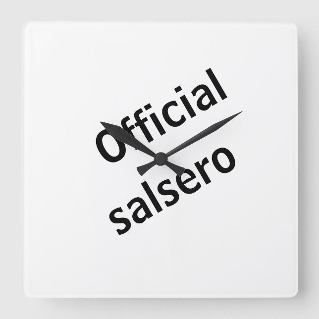 Relógio Quadrado Salsero oficial da Reloj (Frente)