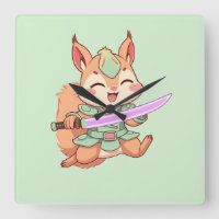 Samurai Esquilo Kawaii.