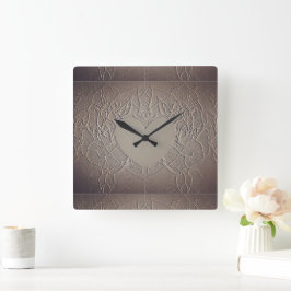 Relógio Quadrado Sandy Rosa Wall Clock
