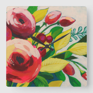 Relógio Quadrado Sangue Vivacioso