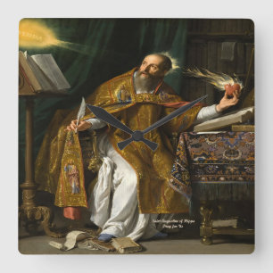 Relógio Quadrado Santo Agostinho de Hipona