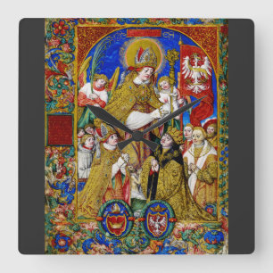 Relógio Quadrado Santo Estanislau Bispo e Mártir