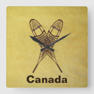 Relógio Quadrado Sapatos de neve