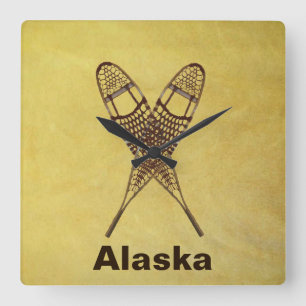 Relógio Quadrado Sapatos de neve