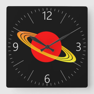 Relógio Quadrado Saturn