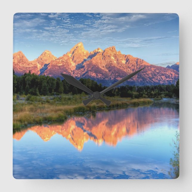 Relógio Quadrado Schwabacher's Landing (Frente)