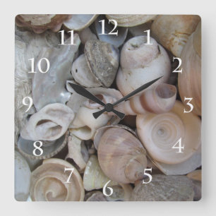 Relógio Quadrado Seashells