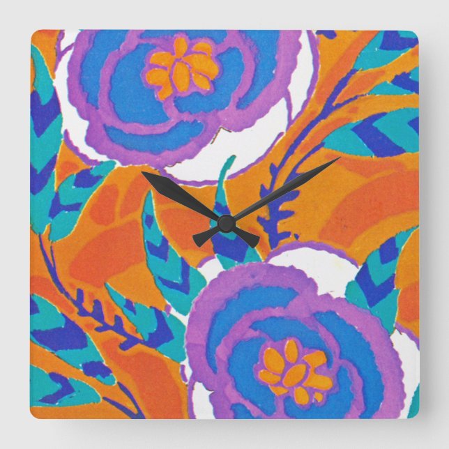 Relógio Quadrado Seguy's Art Deco #5 at Emporio Moffa (Frente)