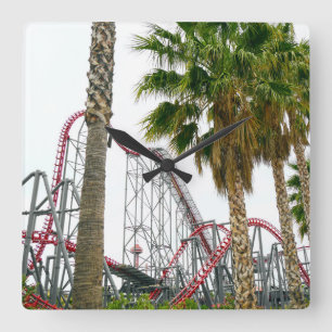 Relógio Quadrado Seis Flag Magic Mountain