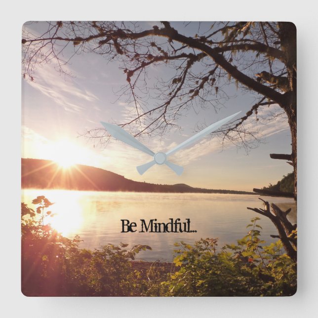 Relógio Quadrado seja pulso de disparo consciente da sala da ioga (Frente)