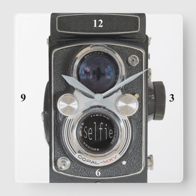 Relógio Quadrado Selfie (Frente)