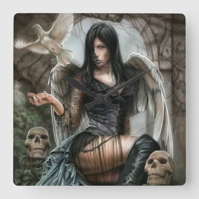 Relógio Quadrado Sempre pulso de disparo (Frente)