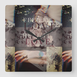 Relógio Quadrado Sentir