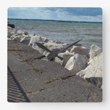 Separação das cores do lago Erie