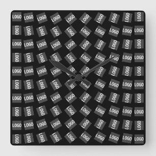 Relógio Quadrado Seu logotipo   Logotipo exclusivo, Design ou padrã