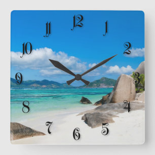 Relógio Quadrado Seychelles