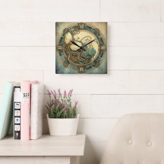 Relógio Quadrado shabby nouveau!