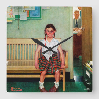 Relógio Quadrado Shiner ou Fora do Gabinete do Diretor