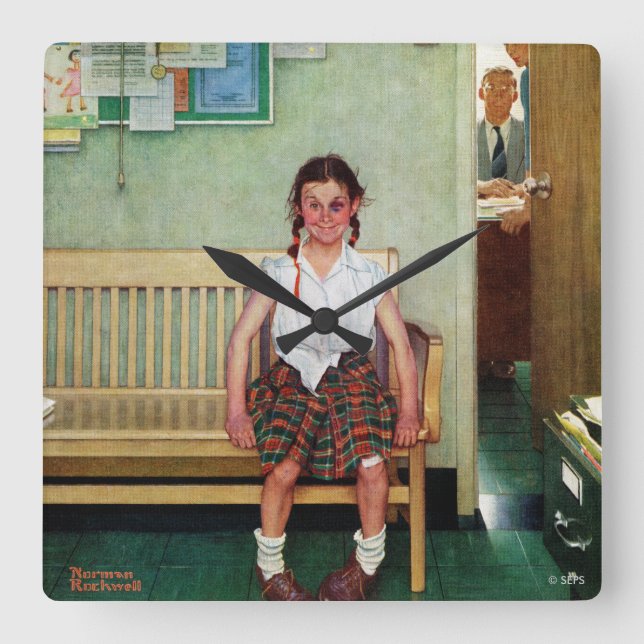 Relógio Quadrado Shiner ou Fora do Gabinete do Diretor (Frente)