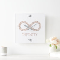 Símbolo de Infinito Folha Elegante Minimalista