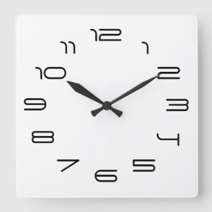 Relógio Quadrado Simplicidade branca