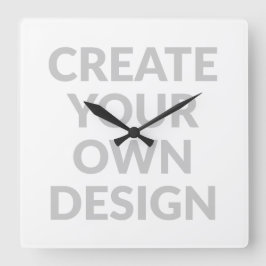 Relógio Quadrado Simply - Create Your Own Wall Clock