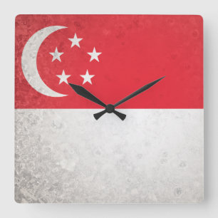 Relógio Quadrado Singapura