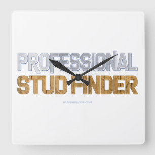 Relógio Quadrado SlipperyJoe's Professional Stud Locder wood 3-D th